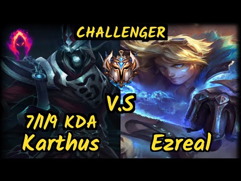 BJK Gilius (KARTHUS) vs EZREAL - 7/1/9 KDA JUNGLE CHALLENGER GAMEPLAY - EUW