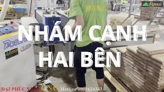 Máy chà nhám hai cạnh thẳng đài loan Prosand EG-12H-1200. Chà hàng loạt hai bên cạnh của phôi.