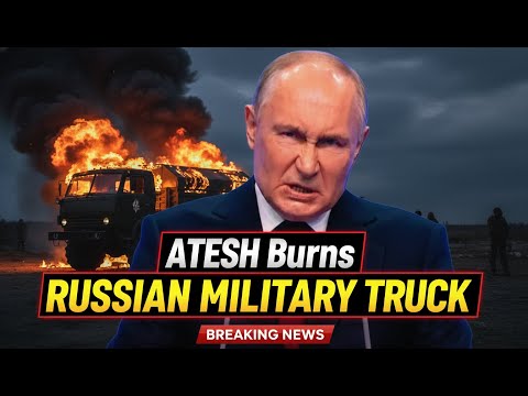 ATESH Burns Russian Military Truck in Pokrovsk!