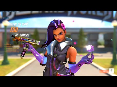 EQO PRO SOMBRA AND ASHE GAMEPLAY! POTG! [ OVERWATCH 2 SEASON 4 TOP 500 ]