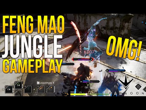 Paragon Gameplay - "Feng Mao Ninja Ballerina?" Paragon Feng Mao Gameplay (JUNGLE GAMEPLAY)
