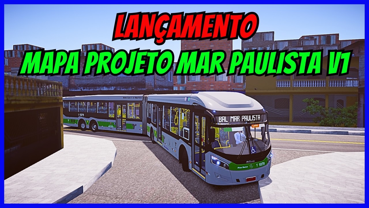 ????Gameplay Novo Mod Mapa Projeto Mar Paulista V1 | Proton Bus Simulator | PBSU | Mods