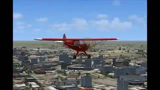 FSX - PIPER CUB - AGRA FLIGHT TO SEE THE TAJ MAHAL