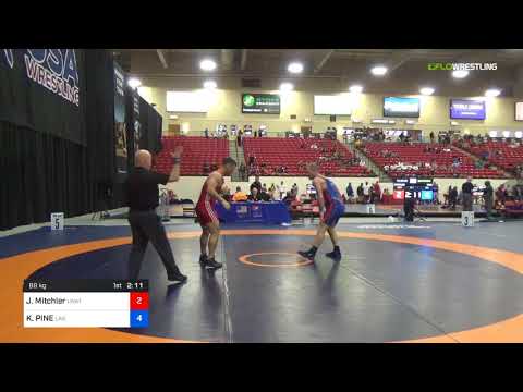 2018 Marine Corps US Open/Masters C Freestyle 88 Quarters - Jason Mitchler (Unat) Vs. KEVIN PINE (