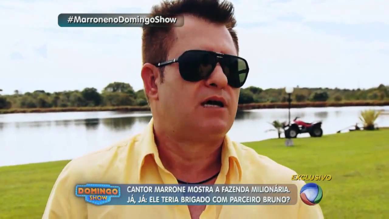 Marrone abre as portas de sua fazenda para o Domingo Show