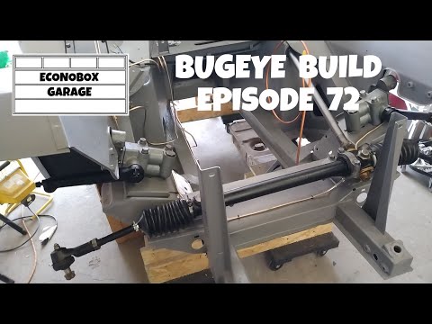 How to install the Frogeye's steering rack, steering column & front dampers. Bugeye Build Episode 72