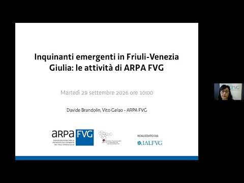 frame del video: inquinanti emergenti in friuli..., visibile all'interno del canale youtube di arpa fvg