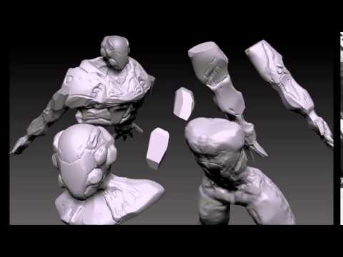 Creating a mecha in zbrush(1)