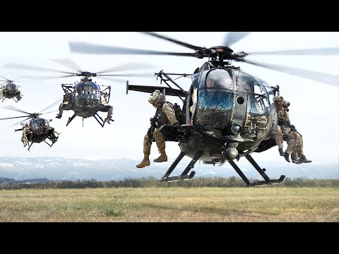 US Special Forces in Action with Super Tiny Combat Helicopters