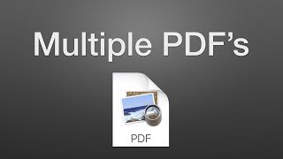 How to Combine Multiple PDF