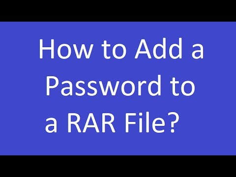 Add Password Rar How to Add a Password to a RAR File in Windows? | It is my blog