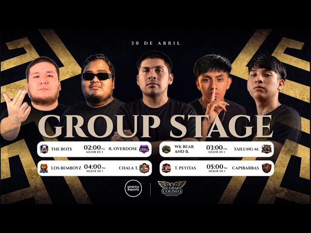 BOT$ vs RAGE OVERDOSE | El Gran Coliseo de Benjaz: FASE DE GRUPOS