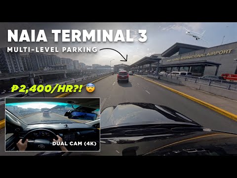 NAIA Terminal 3 Multi-Level Parking | Skyway & NAIAX Route | Dual Cam 4K Drive #zabventure 