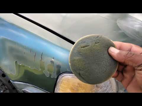 meguiar's goldclass carnauba paste wax puts insane gloss on faded green paint