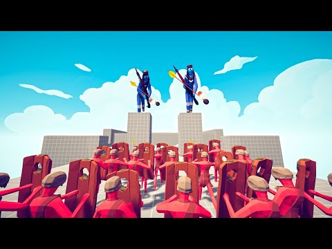 ARCHER and explosive ARROWS vs UNITS CLAN | Totally Accurate Battle Simulator