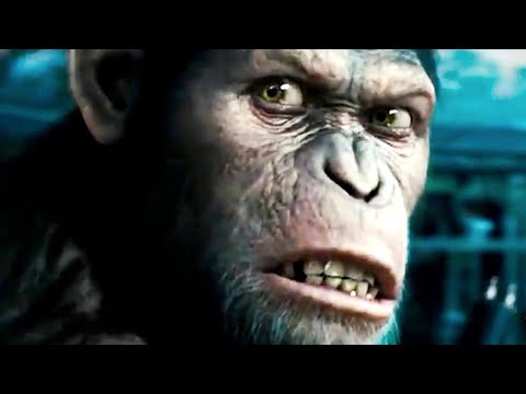 RISE OF THE PLANET OF THE APES Clips + Trailer (2011) James Franco Andy Serkis