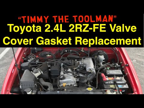 Toyota 2.4L 2RZ-FE Valve Cover Gasket Replacement (w/ misfire diagnosis)