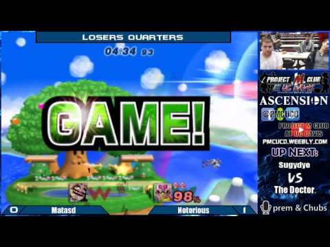"Ascension 5/7/16" - Matasd (Wario) v. Notorious (CF) - Losers Quarters