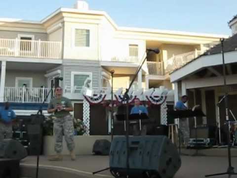 287th Army Band, Nightfire, Don't Stop Believin.AVI, July 2012 Bethany Beach DE