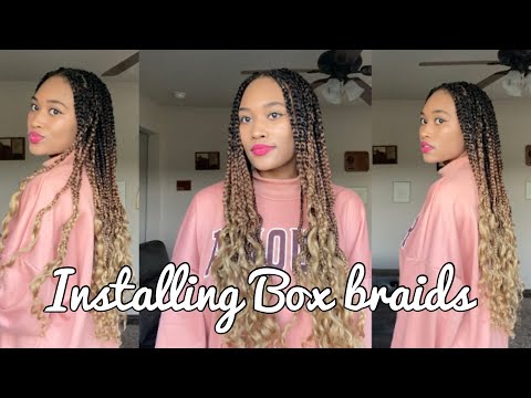 Installing & curling Boxbraids