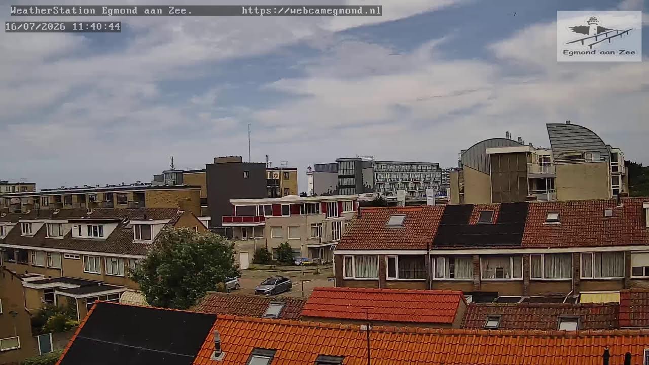 Live webcam view of Vista de Tejados en Egmond aan Zee