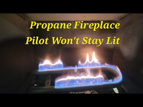 Propane Fireplace Won't Stay Lit