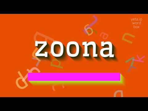 How to say "zoona"! (High Quality Voices)