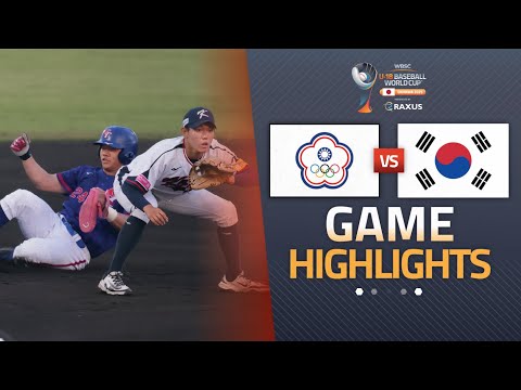 HIGHLIGHTS | Chinese Taipei vs Korea | WBSC U-18 Baseball World Cup 2025