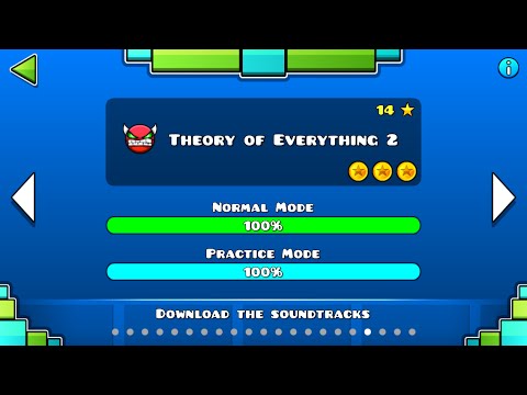 Geometry Dash - Theory of Everything 2 (All coins) (Demon level)