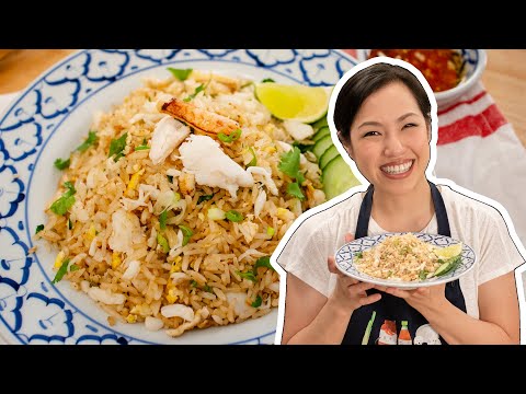 NEW Crab Fried Rice Recipe - Hot Thai Kitchen! ข้าวผัดปู