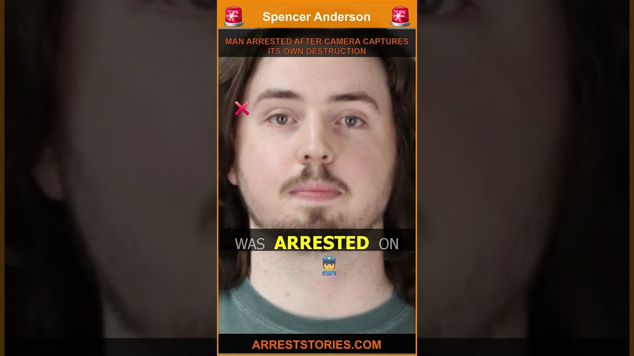 MAN ARRESTED AFTER CAMERA CAPTURES ITS OWN DESTRUCTION