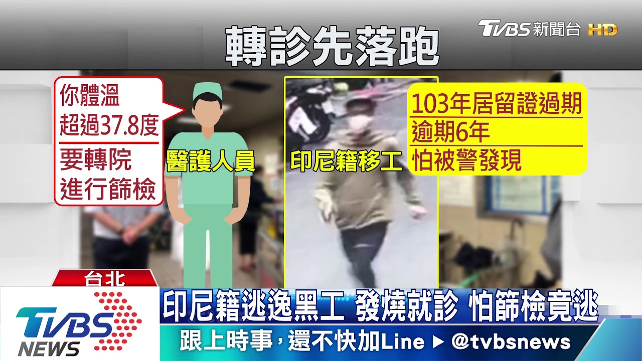 抓到了!逃逸移工發燒 怕隔離拒篩檢落跑