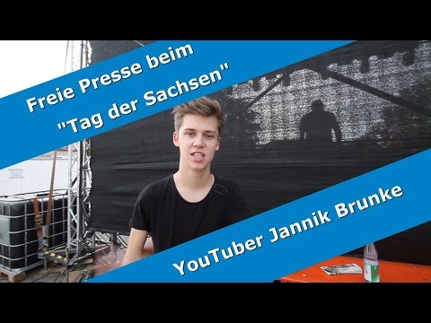 Tag der Sachsen 2016 in Limbach-Oberfrohna: YouTuber Jannik Brunke