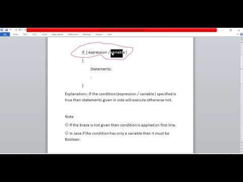 Control Statements Java C Etc