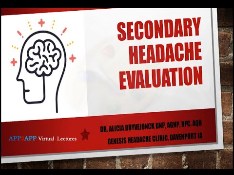 Secondary Headache Evaluation