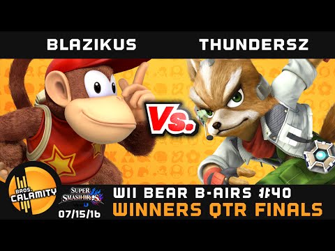 WBB #40 | Blazikus (Diddy) vs Thundersz (Fox) - Winners Qtr Finals - Smash Wii U