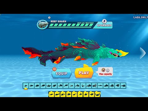 Hungry Shark Evolution New Shark - New Luminite Shark Skin Fan Made New Update & Gameplay