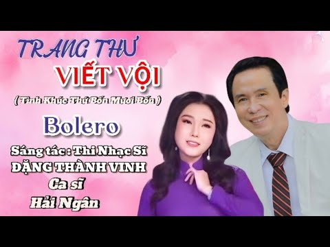 Trang thư viết vội - Hải Ngân