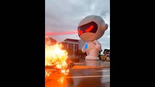 Download lagu The robot get angry and destroy a car by laser mp3