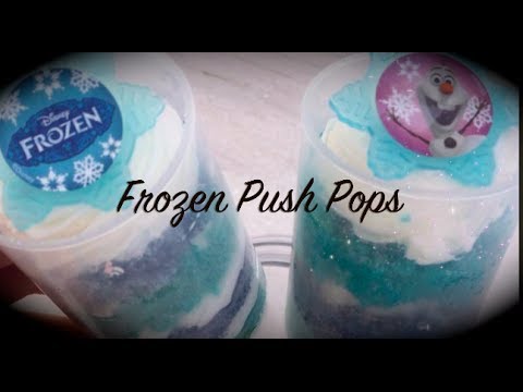 How to Make Disney Frozen Cake Push Pops!