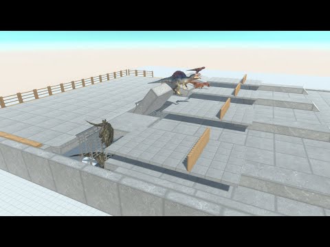 Obstacle race OUTTAKES from latest video funny moments Animal Revolt Battle Simulator