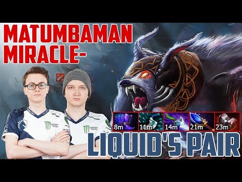 Matumbaman [Ursa] + Miracle [Alchemist] | Liquid's pair of Ti7 | Dota 2 Gameplay 2017