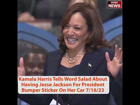 Harris at Rainbow PUSH: A Toyota Corolla, a 'Jesse Jackson for President' Bumper Sticker and 'Unburdened by What Has Been' (July 16, 2023)
