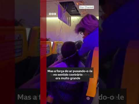 Mulher descreve como marido foi sugado pela janela de avião e ficou com a cabeça do lado de fora