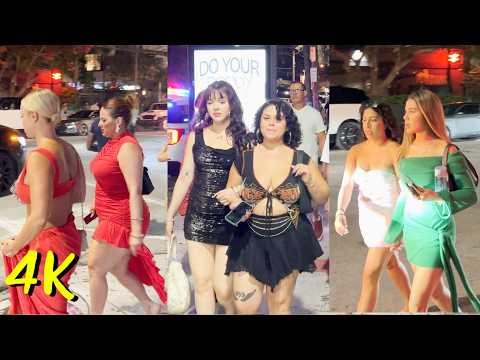 Miami Florida USA Vibrant Nightlife - Wynwood Miami At Nights