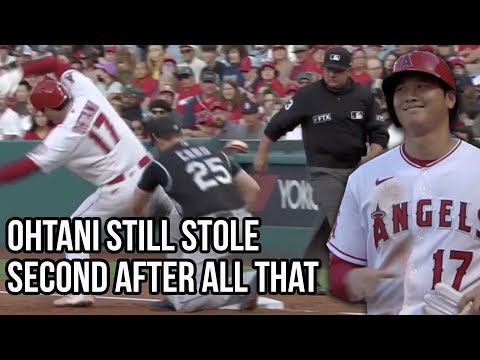 Pitcher tries to pickoff Ohtani five times and he still steals, a breakdown