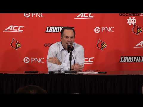 @NDMBB | Mike Brey Post-Game Press Conference at Louisville (2019)