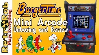 My Arcade Mini Arcade Burger Time Unboxing, Gameplay and Review