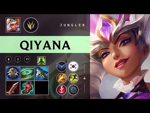 Qiyana Jungle vs Lee Sin - KR Diamond Patch 26.01
