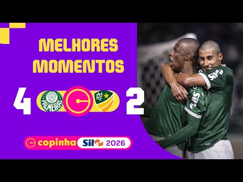 Gols e lances de Palmeiras x Monte Roraima